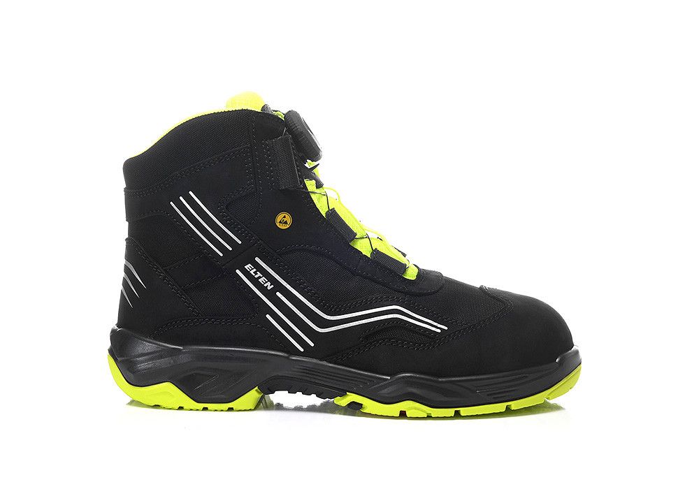 ELTEN AMBITION BOA Sicherheitsstiefel Mid S2 ESD, Schwarz, Gr. 43