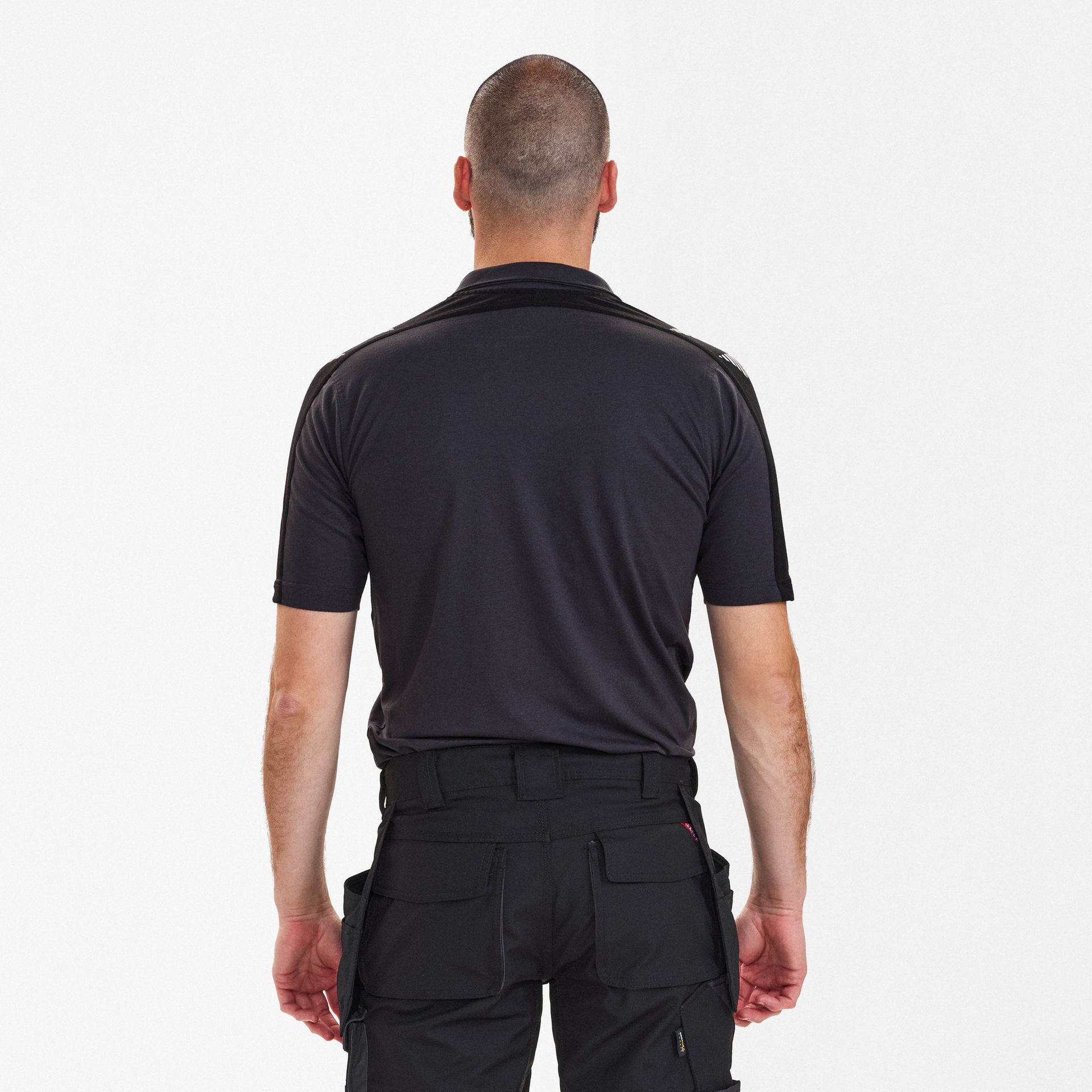 Galaxy Poloshirt Anthrazitgrau/Schwarz, Gr. 6XL