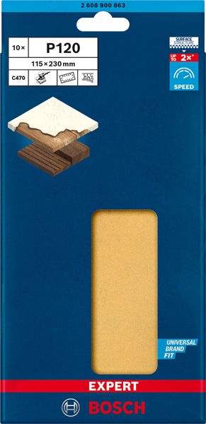 BOSCH Klettschleifblätter, Rechteck