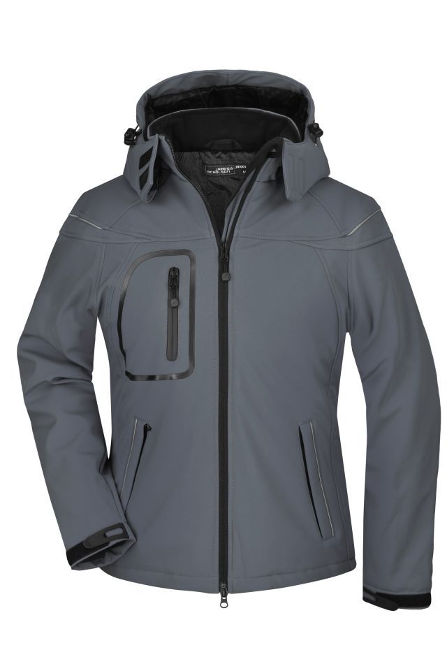 Ladies' Winter Softshell Jacket Modische Winter Softshelljacke grau, Gr. L