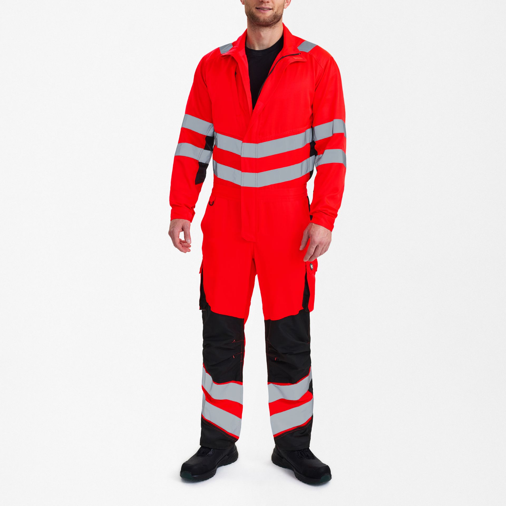 Safety Light Overall Rot/Schwarz, Gr. S