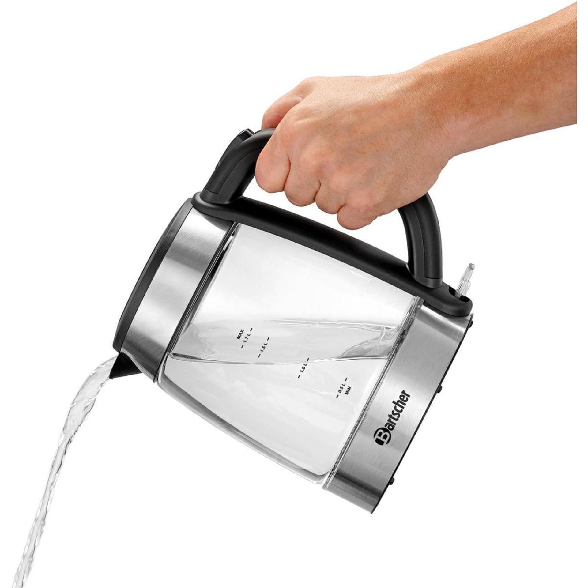 Wasserkocher 1,7L Glas