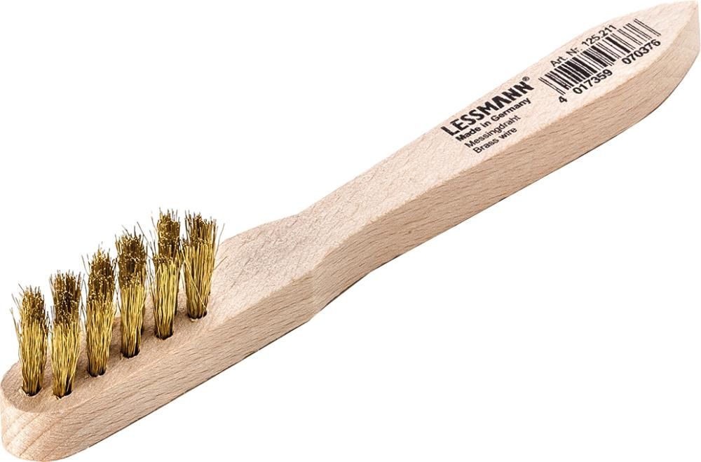 Zündkerzenbürste Messing gewellt 0,15x150mm Lessmann