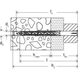 Langschaftdübel SXRL 10x60 T