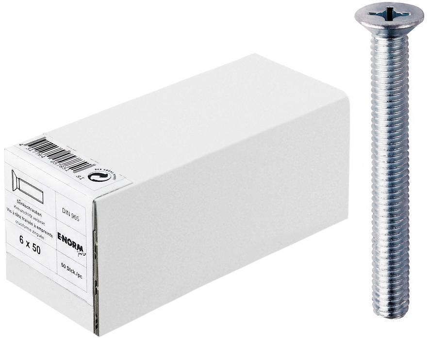 DIN 965 4.8 -H galZn M3x30 KP E-NORMpro