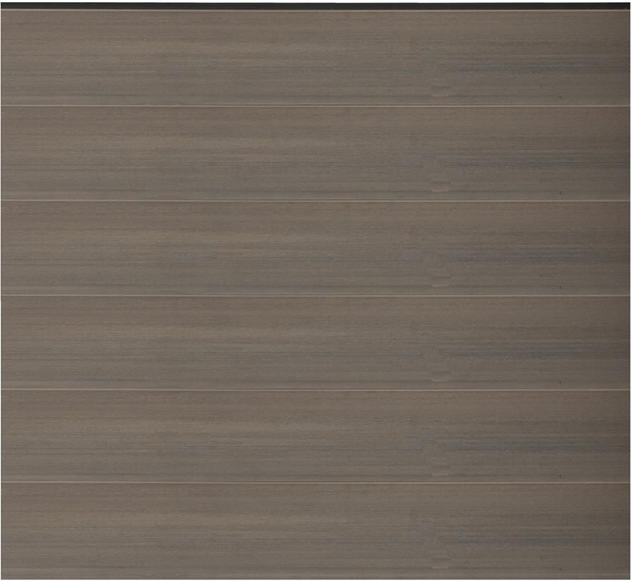 ELZE-Serie Zaunset GRAU-coextrudiert 6 Zaunlamellen 179x176cm WPC-Steckzaunsystem
