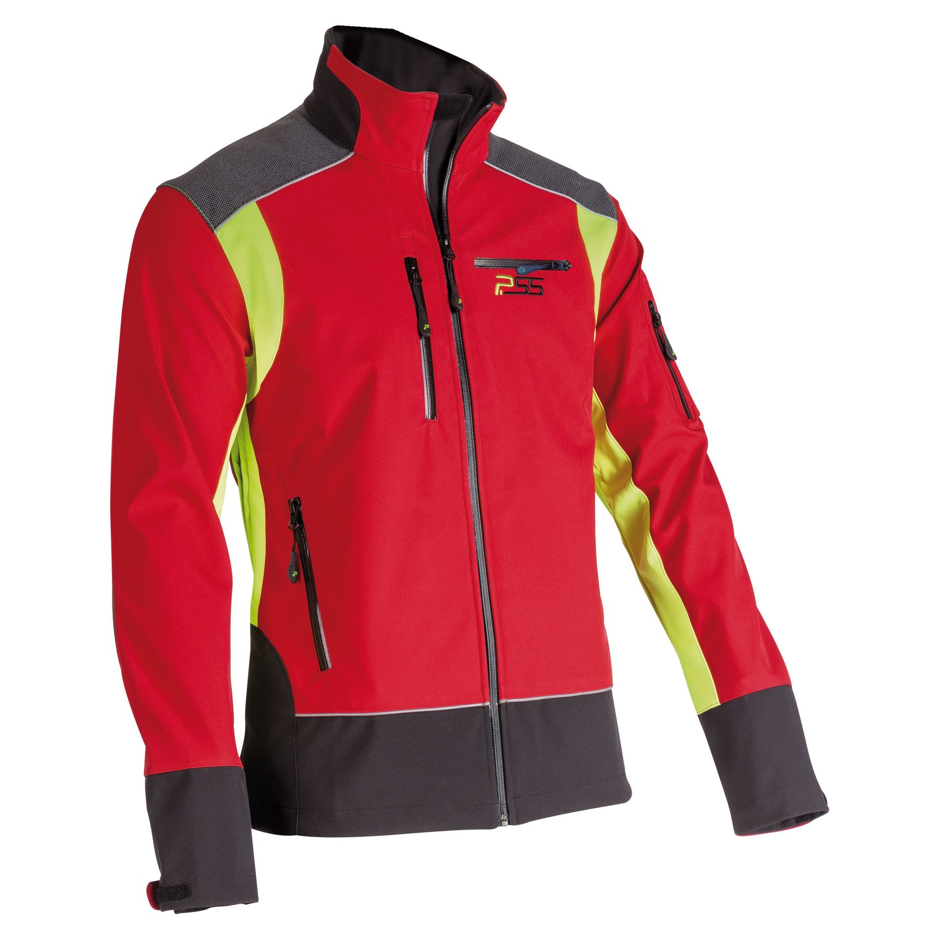PSS X-treme Softshelljacke Shell rot/gelb - Gr. XL