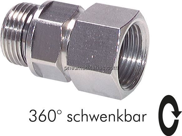 Drehverschraubung G 1/8"(AG)-G 1/8"(IG)