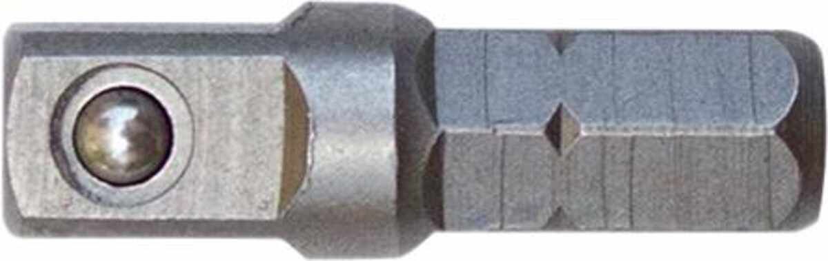 Adapter / Aufnahme Bit zu Stecknuss 1/4 25MM