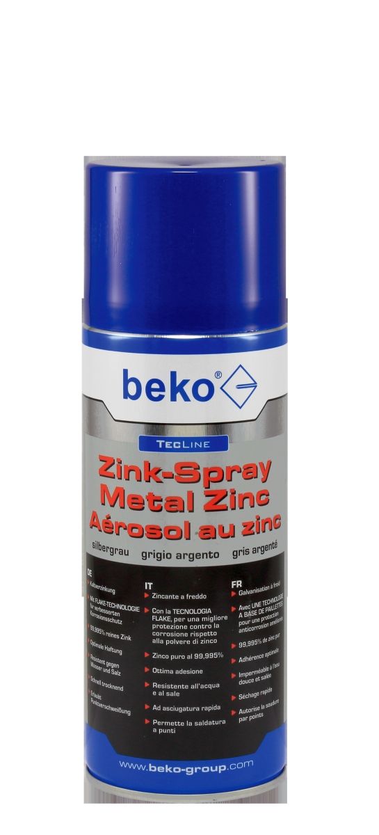 Beko TecLine Zink Spray 400ml Silbergrau