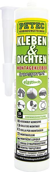 Montagekleber Kleben & Dichten 80ml, transparent