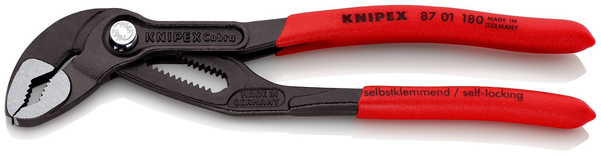 KNIPEX Cobra® Hightech-Wasserpumpenzange mit rutschhemmendem