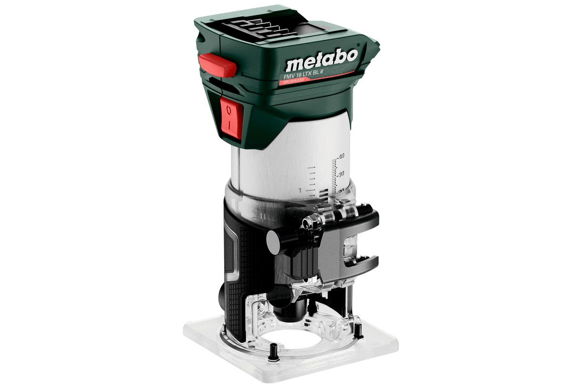 Akku-Kantenfraese FMV 18 LTX BL 8 Metabo ohne Akku ohne Ladegerät metaBOX
