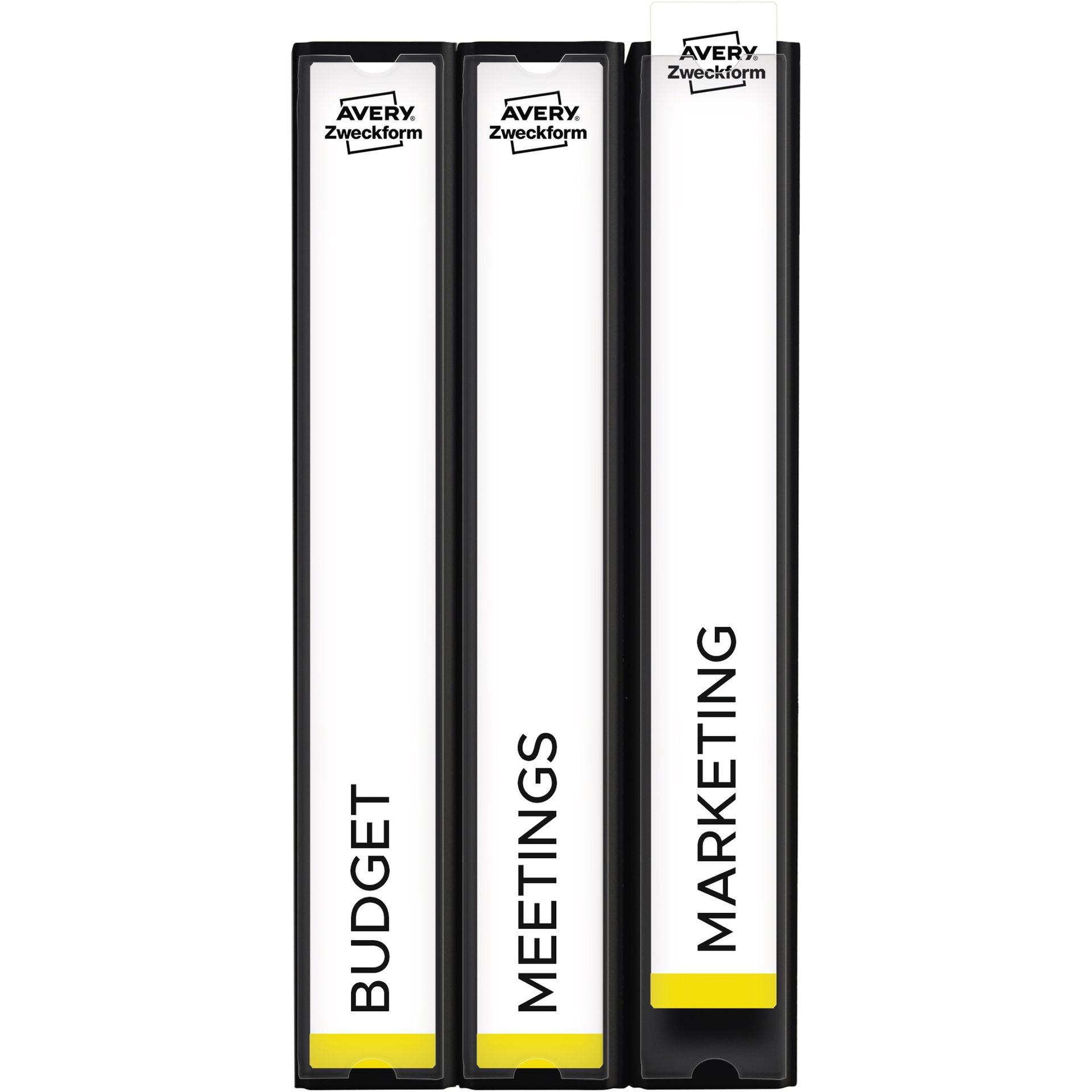 Einsteckrücken- schild weiß 225 St./Pack.