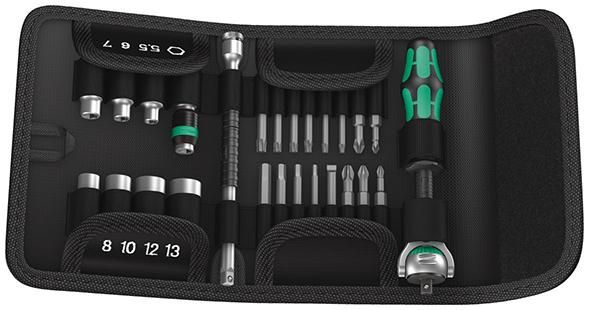 Steckschlüssel-Satz 1/4" Kraftform Kompakt Zyklop Speed in Textil-Box Wera