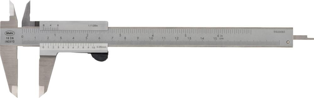 Taschenmessschieber 4100600 150mm 0,05mm MAHR