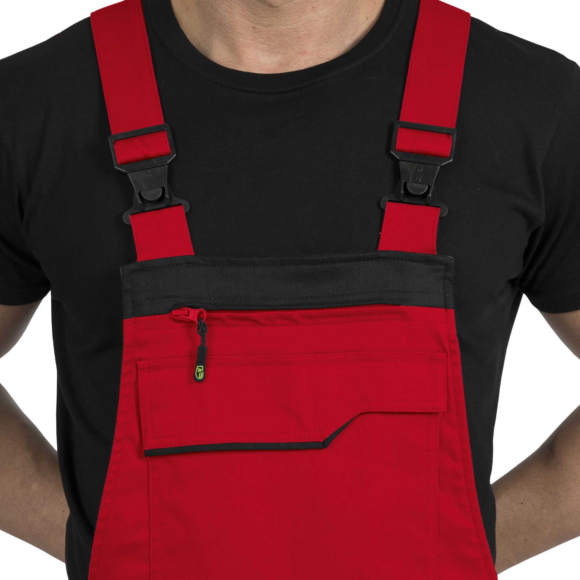 Leibwächter Flexline Latzhose, Rot, Gr. 56