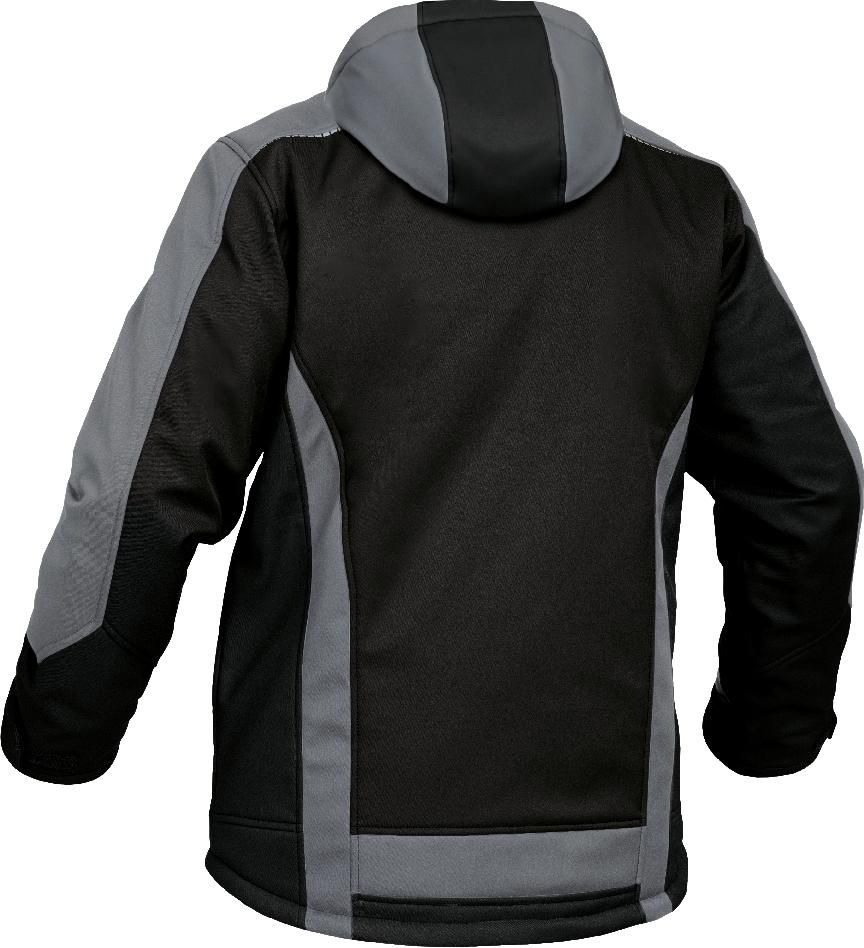 FLEXI25, Winter-Softshelljacke schwarz-grau, XL