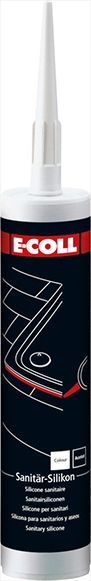 E-Coll Sanitär-Silikon 310ml, weiß