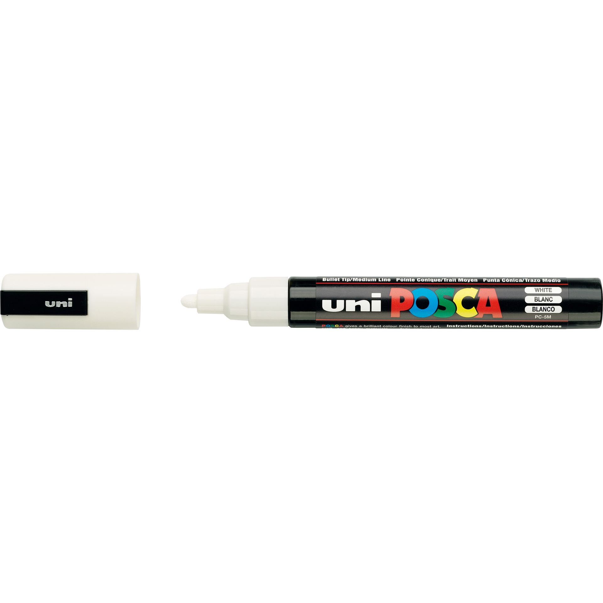 Pigmentmarker uniPOSCA PC-5M 1,8-2,5mm weiß