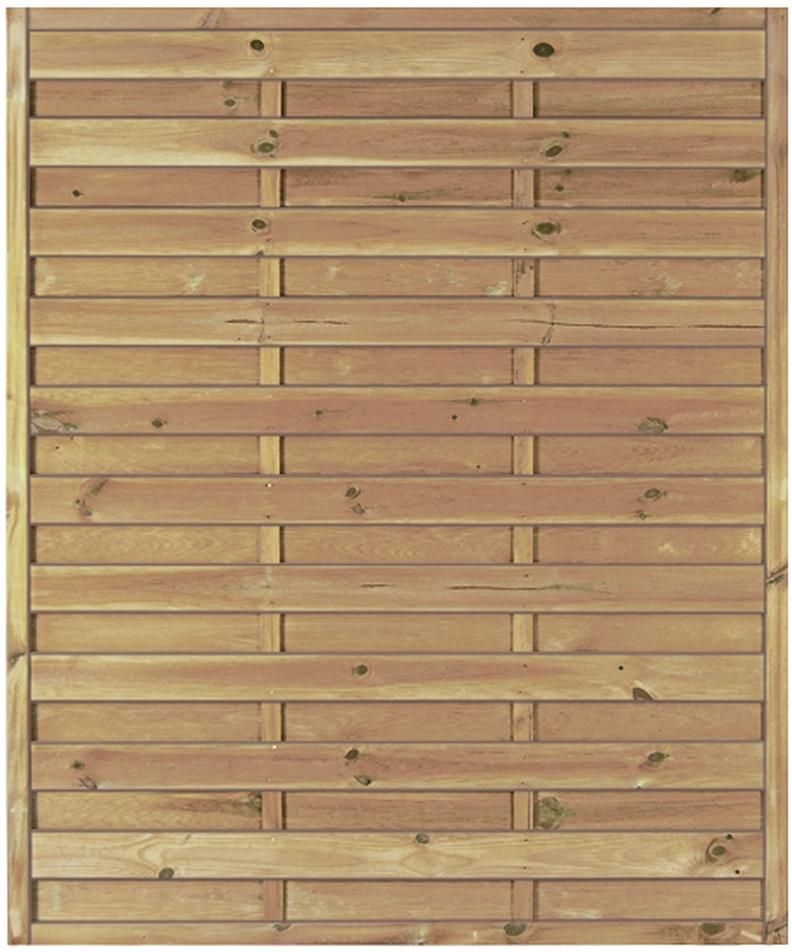 Maxi-Massiv-Zaun 150x180cm Rahmen 45/45mm kdi grün Lamellen geriffelt & geschraubt
