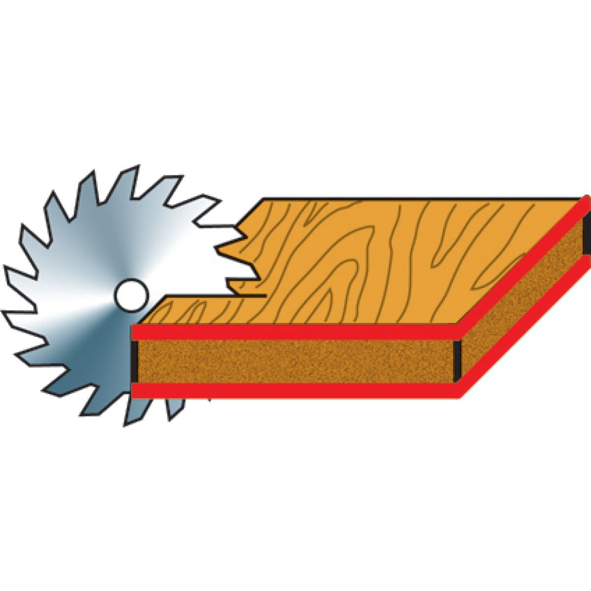 Spezial-Format- und Besäum-Kreissägeblatt Holzkraft KSB-SFB 250/80