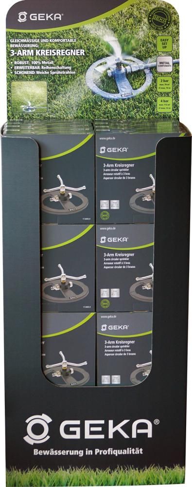 3-Arm Kreisregner im Verkaufsdisplay 24 x 17.0005.9