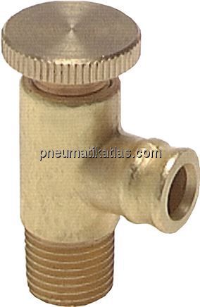 Ablassventil / Entlüftungsventil mit Tülle, G 1/8", PN25