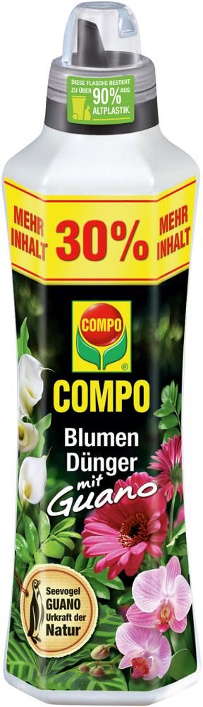 Blumendünger mit Guano 1,3 l