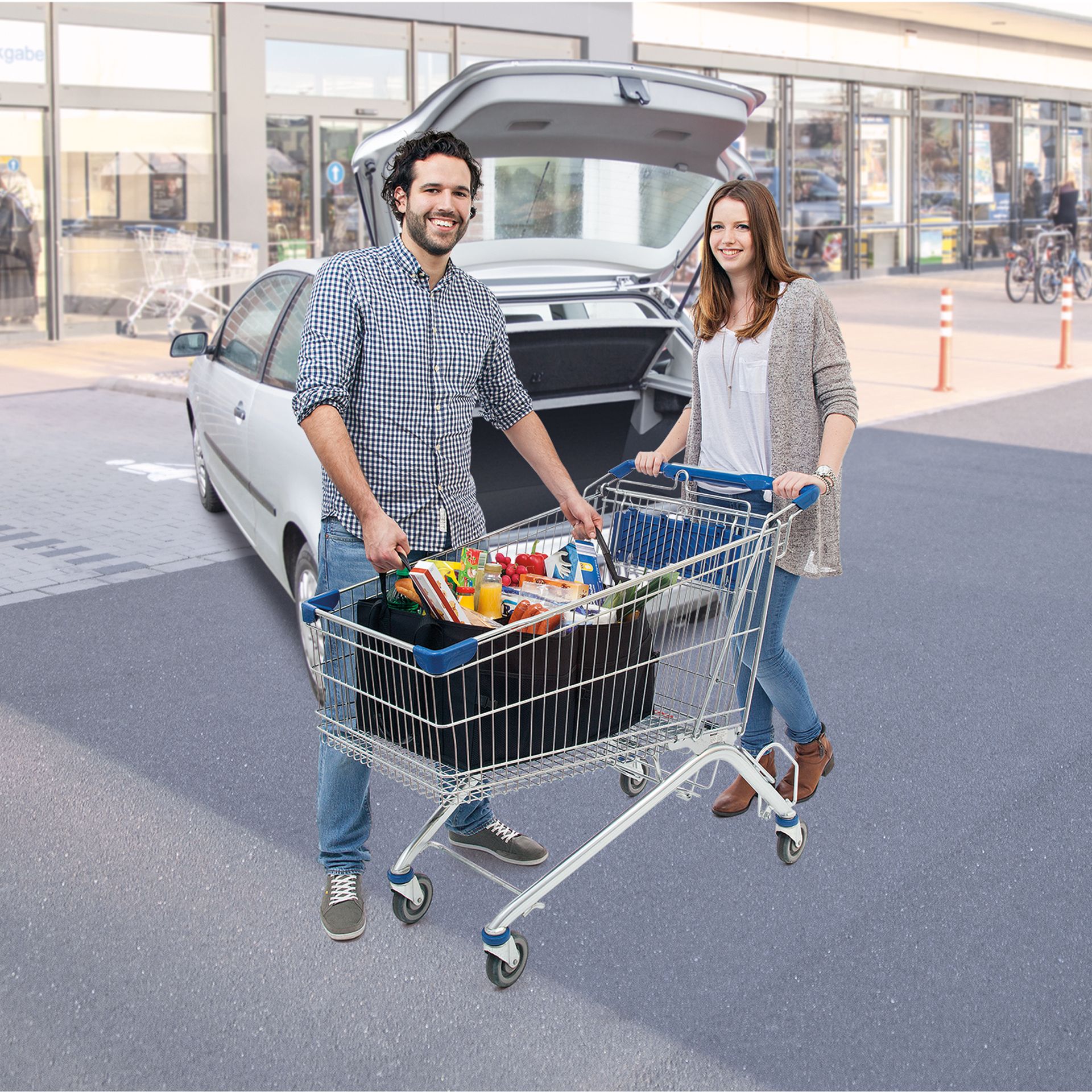 Einkaufstasche BigBox Shopper XL 60x40x30cm schwarz