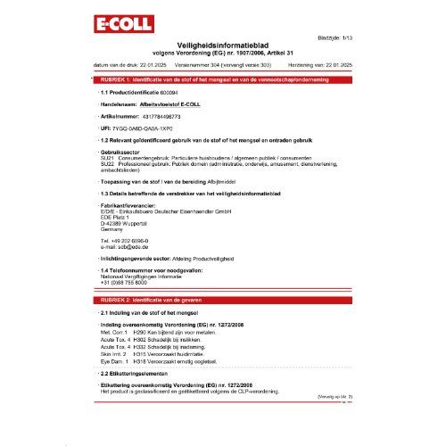 Abbeizer-Fluid 1kg Dose E-COLL