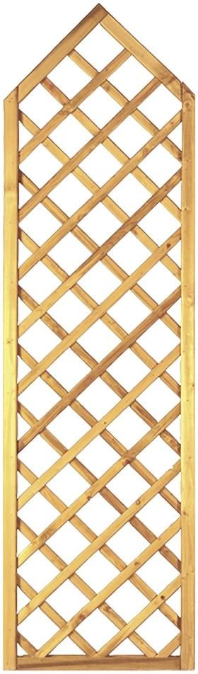 Gotik-Ranki genagelt MW 10x10cm Rahmen 45/45mmLeisten 12 x 30 mm, spitz60x210/180cm kdi grün
