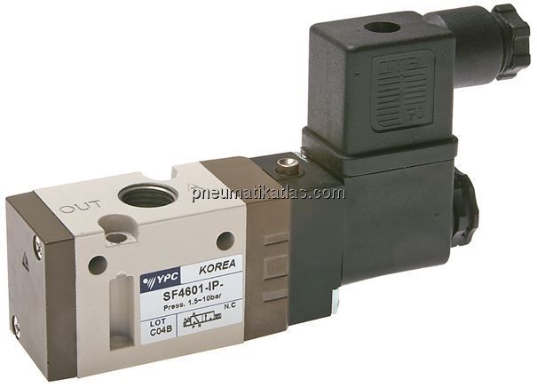 3/2-Wege Magnetventil, G 1/4", Federrückstellung (NC), 24 V=
