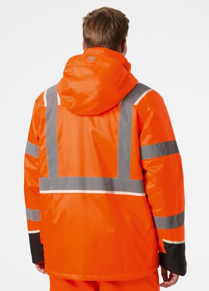 Warn-Winterjacke, orange, Gr.S
