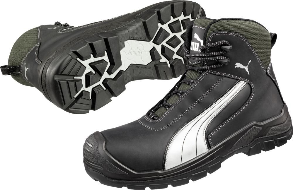 Stiefel 630210, S3,Gr.39,schwarz/silber Puma