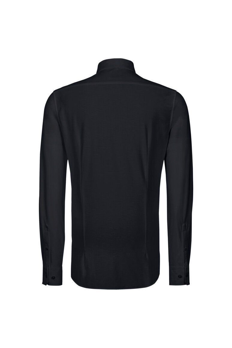 HAKRO Hemd Natural Stretch Regular 130 schwarz, XL