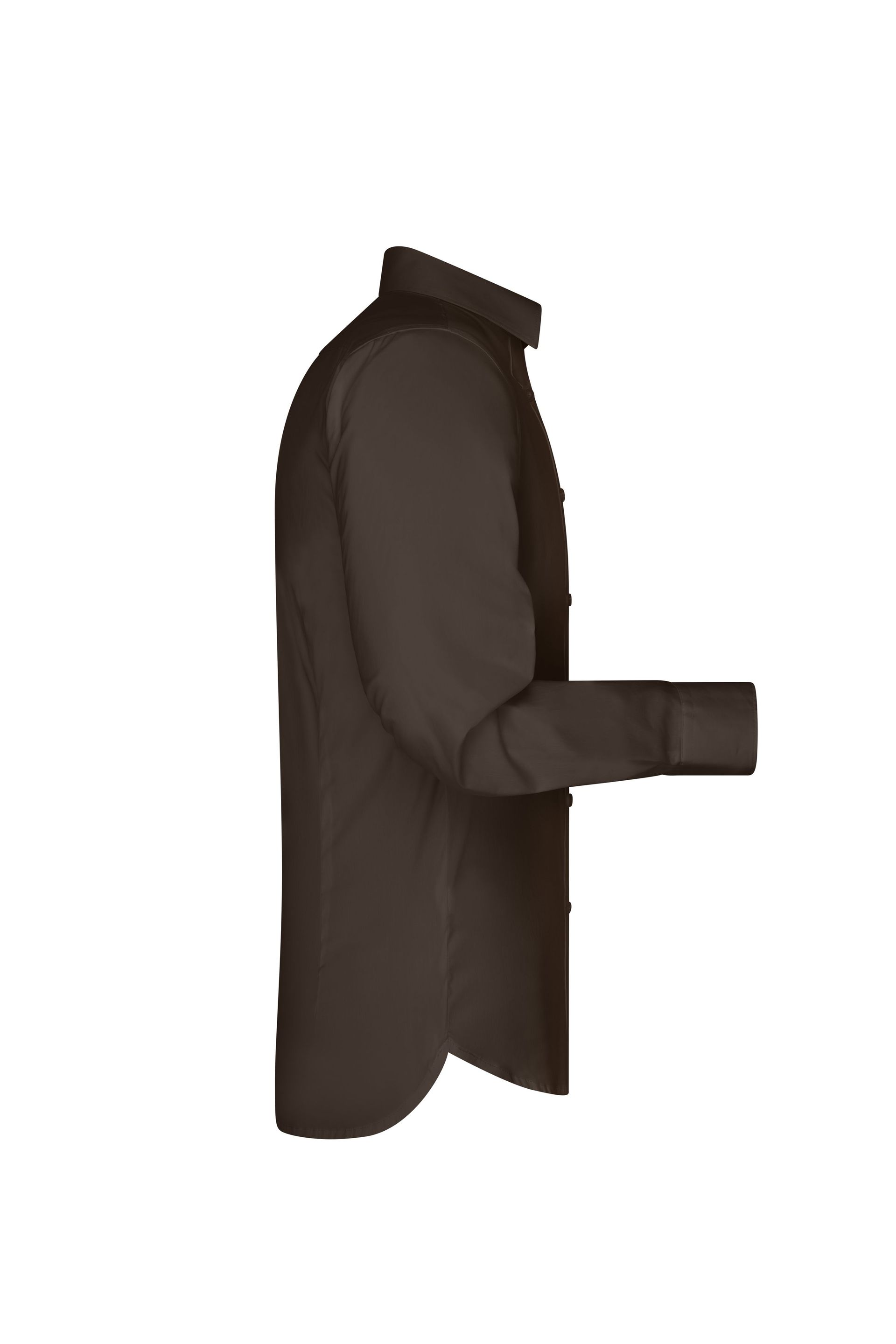 James & Nicholson JN193 Herren-Hemd, Braun, Gr. L