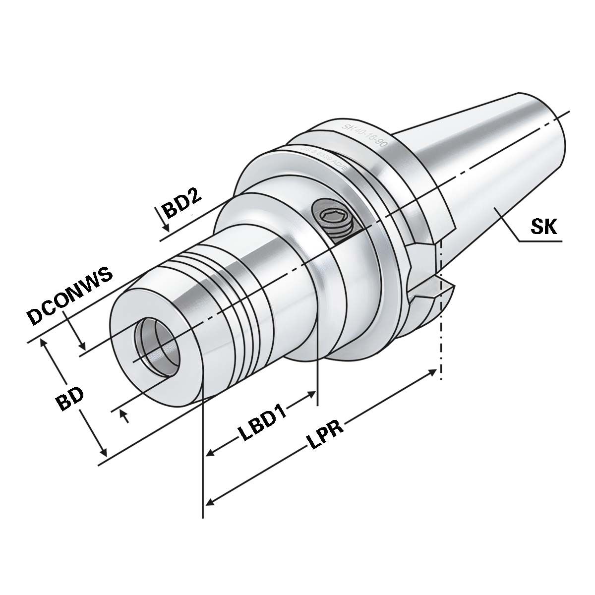 Hydro-Dehnspannfutter BT 30-08-64