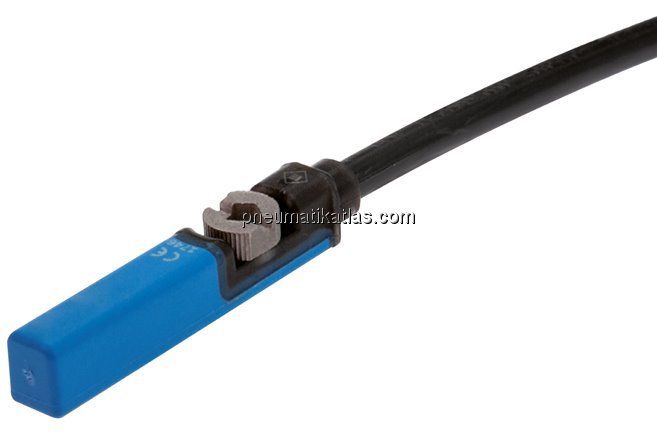 T-Nut (5mm) Zylinderschalter, 3-Leiter-Reed-Sensor, gelbe LED