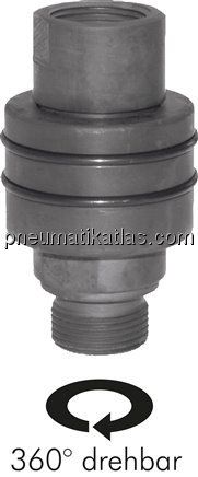 Hochdruck-Drehgelenk G 1-1/4", Stahl