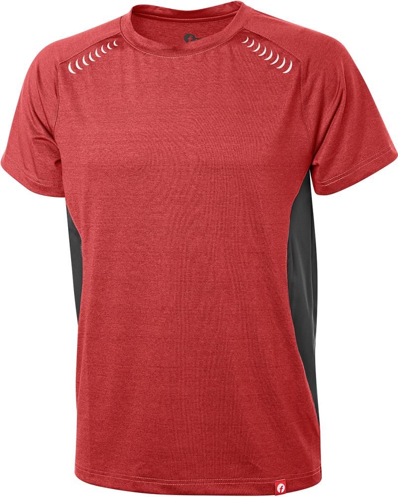 T-Shirt Quick Dry bordeaux/schwarz meliert Gr. 2XL Fortis Elements