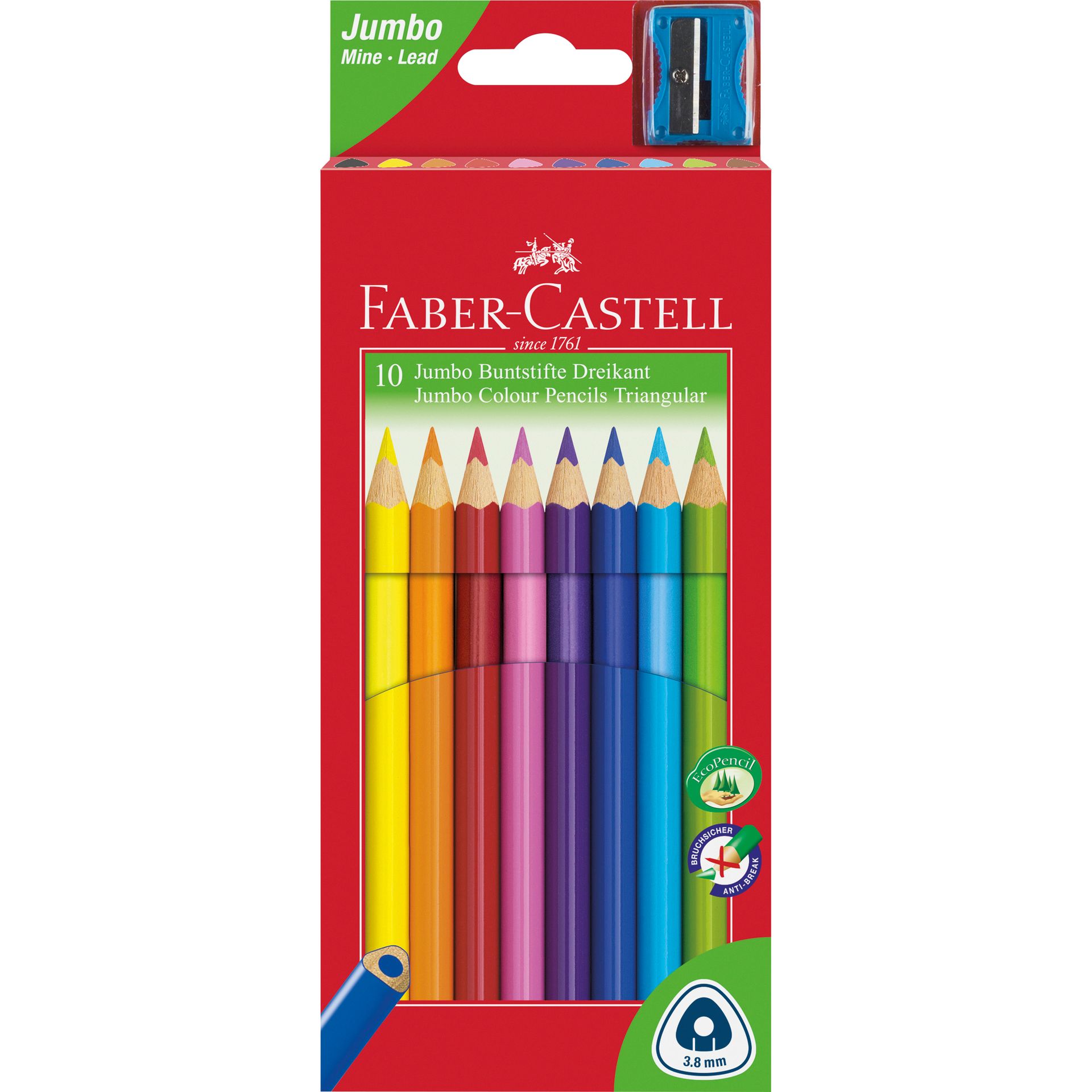 Buntstift triangular  Jumbo sortiert 10St
