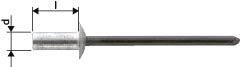GESIPA Blindniet CAP Alu/Stahl Flachrundkopf 4x8mm