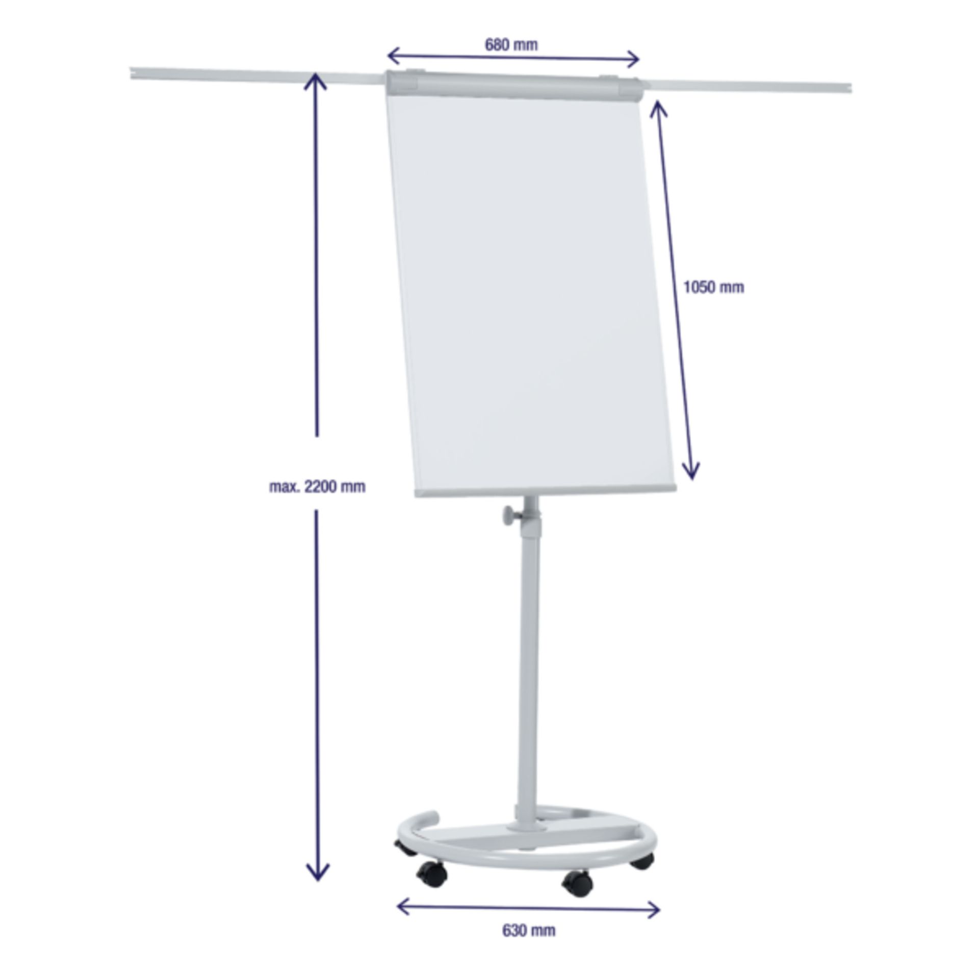 Flipchart Mobil Plus silber