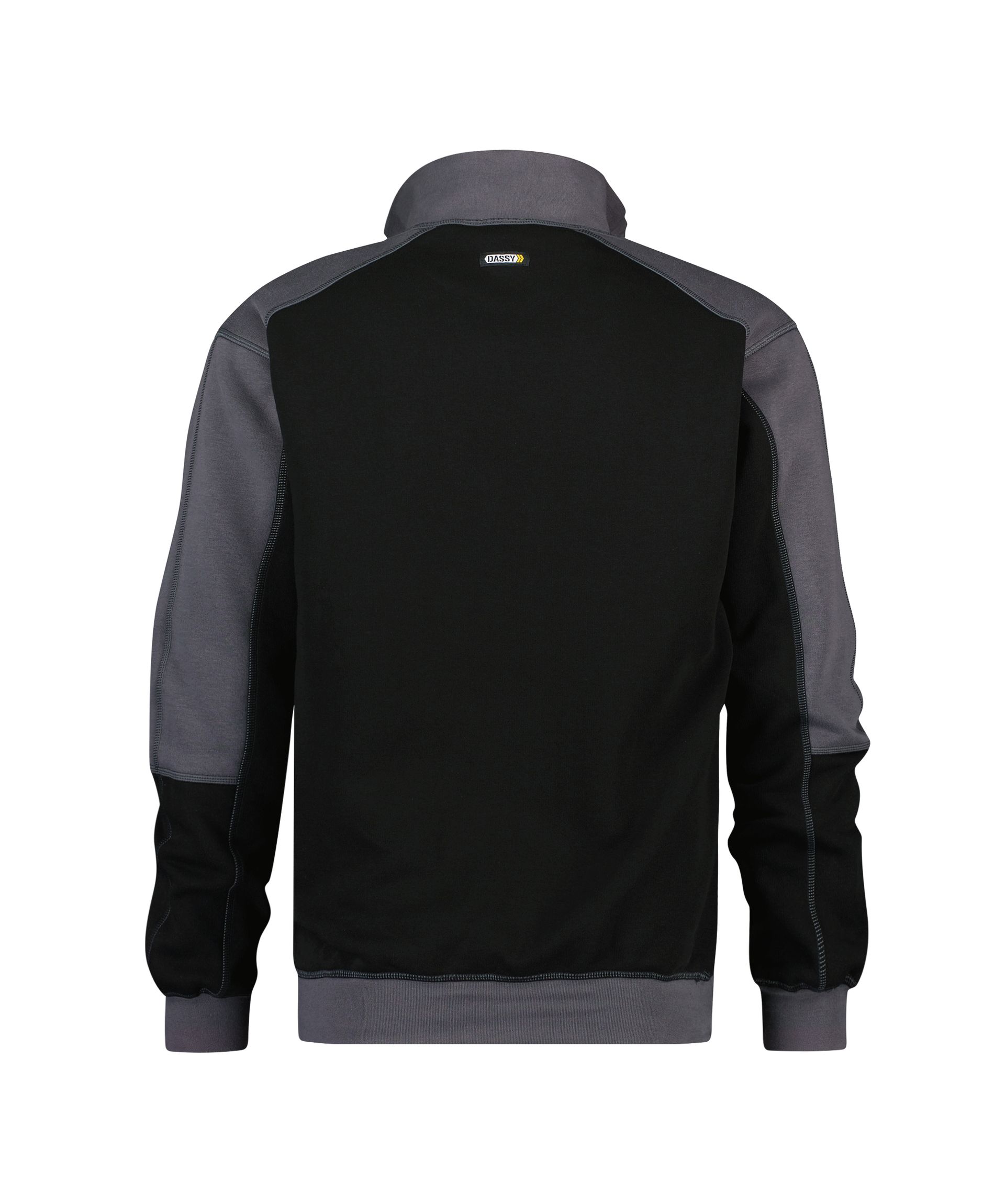 DASSY® Basiel - Zweifarbiges Sweatshirt - schwarz/zementgrau, Gr. M