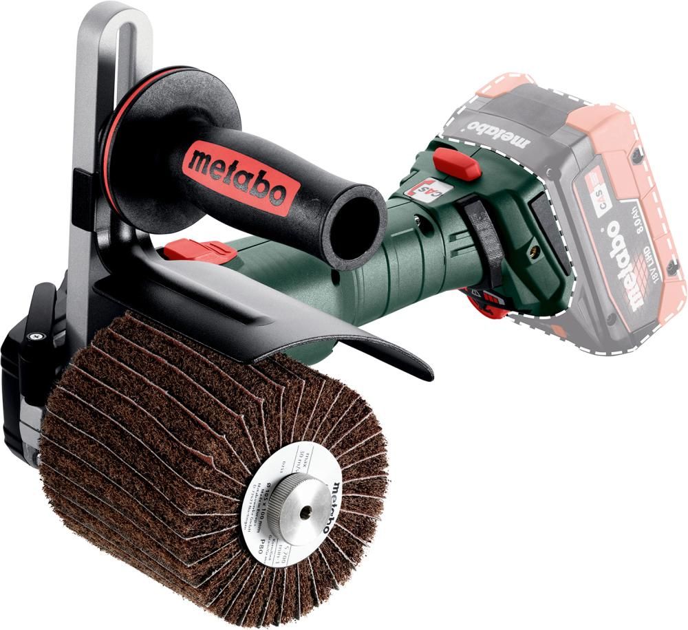 Akku-Satiniermaschi. soloSVB 18 LTX BL 200 Metabo ohne Akku ohne Ladegerät metaBOX