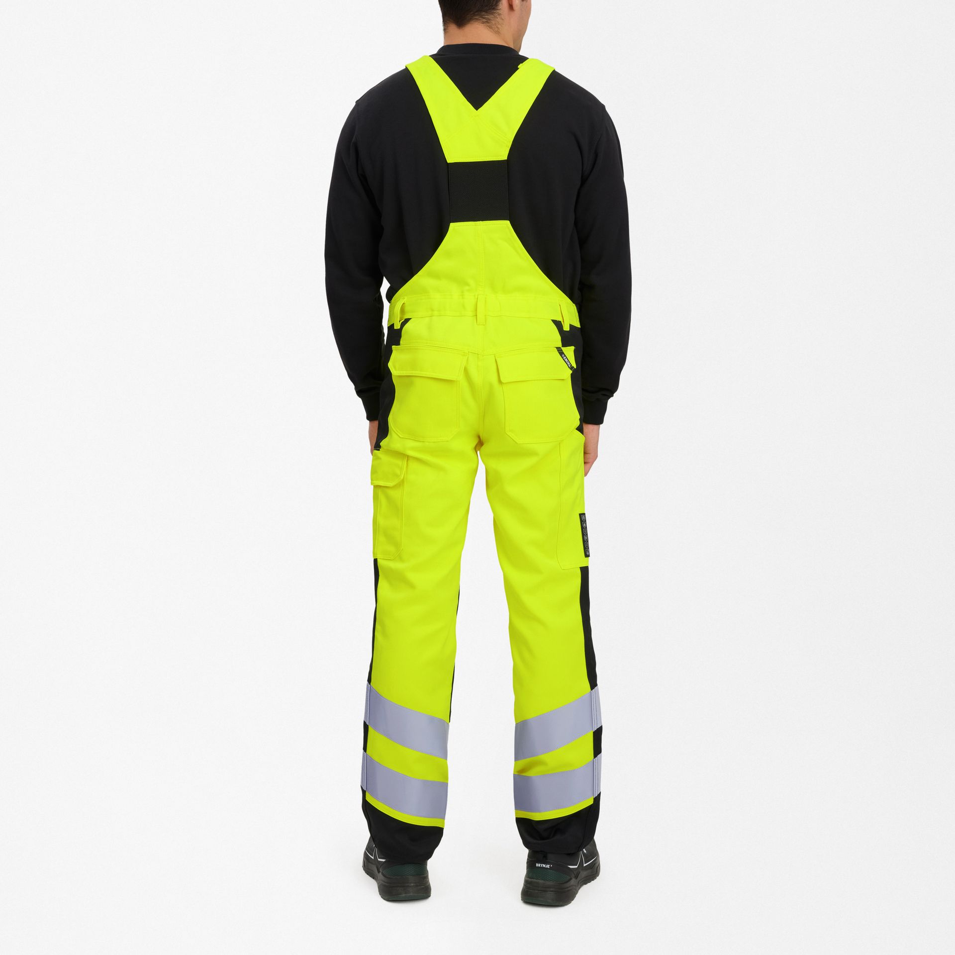 Safety+ Latzhose Gelb/Schwarz, Gr. 32