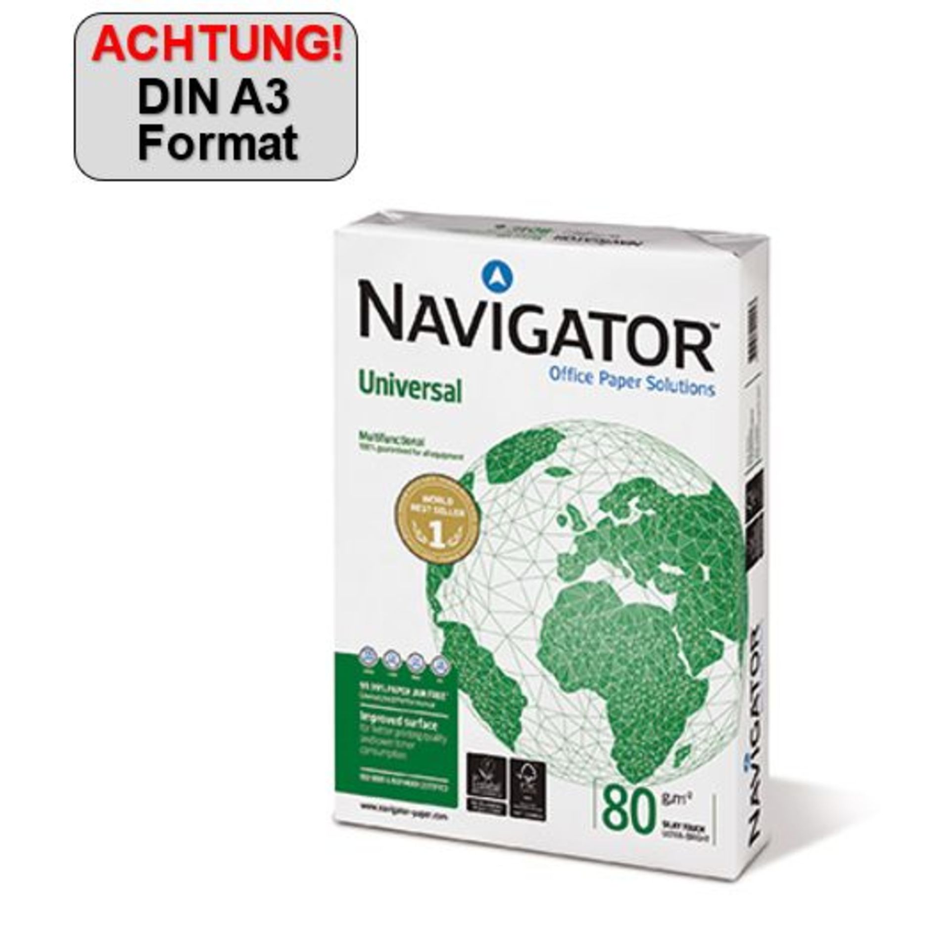 Kopierpapier Universal DIN A3 80g 500 Bl./Pack.
