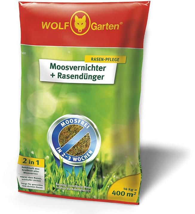 Moosvernichter + Rasendünger SW 400 14 kg