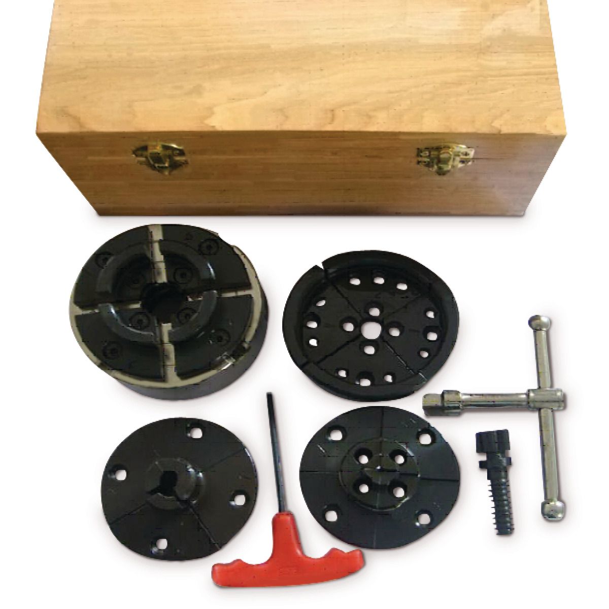 Vier-Backenfutter  Holzstar M33 x 3,5, Profi-Set